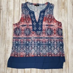 Verve Ami Sleeveless V Neck Tunic.